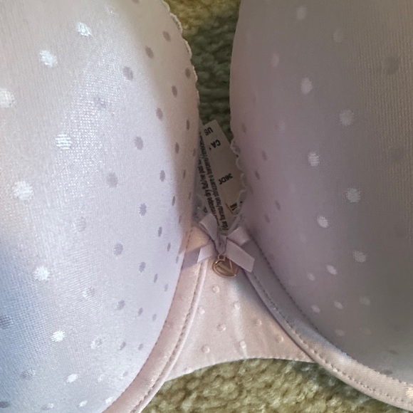 NWT Victoria Secret Light Purple Polka Dot Bra size 36DDD - Picture 3 of 4